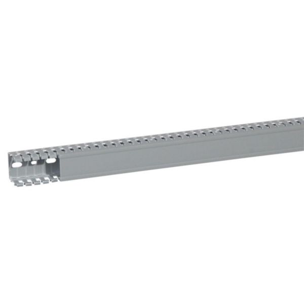 Legrand 636106 Transcab PVC Open Slot Grey Panel Trunking 40mm x 40mm x 2m Length
